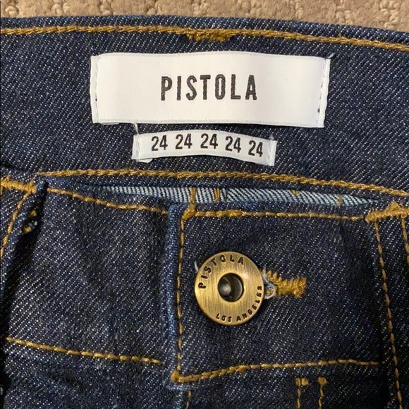 Pistola Mid Rise Slim Leg Jeans Chambray Indigo - Picture 6 of 7